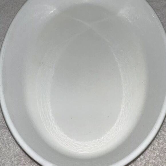 Vtg Le Creuset Cast Iron Enamel #32 Flame Oval Casserole Baking Dish France - Picture 6 of 10